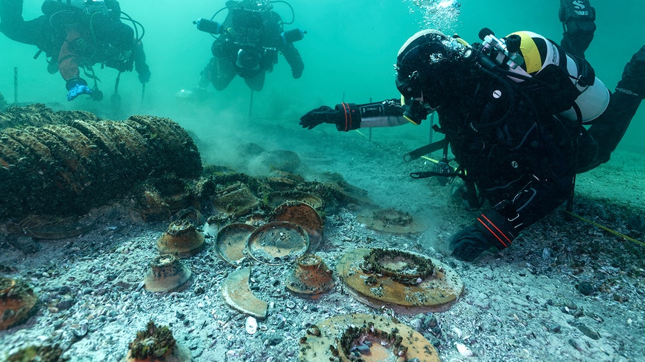 2,000-year-old Roman shipwreck discovered with treasures still clustered where it sank
