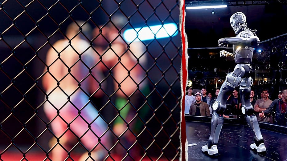Human vs humanoid robot cage fight goes viral