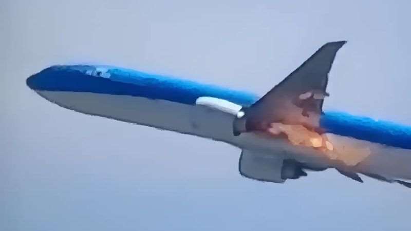 KLM Flight KL877 Returns to Amsterdam After Engine Catches Fire Shortly After Takeoff