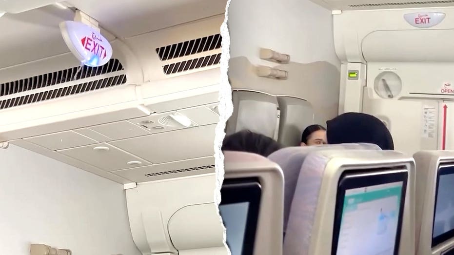 Water pours from plane ceiling, drenching passengers midflight in startling viral video